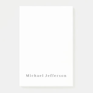 Klassische kreative Trendy Black & White Minimalis Post-it Klebezettel