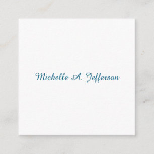 Klassische kreative Trendy White Ocean Blue Begleitkarte