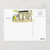 Klassische Kreuzworträtkarte Postkarte (Rückseite)