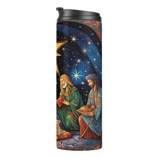 Klassische Krippe mit Star Thermosbecher (Nach rechts gedreht)