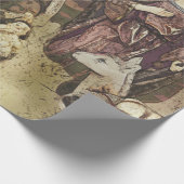 Klassische Krippe Traditionell Geschenkpapier (Ecke)