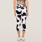 Klassische Kuh Print Capri Leggings (Rückseite)