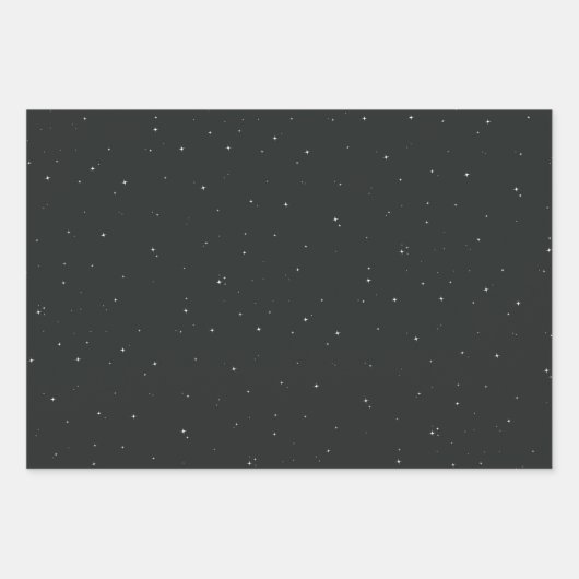 Klassische kühnen Urlaub kariert und Sterne Jäger Geschenkpapier Set (Vorderseite 2)