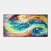 KLASSISCHE, KUNDENGESTALTETE WASSERFARBE AUSSENRAU SCHREIBTISCHUNTERLAGE (Vorderseite)