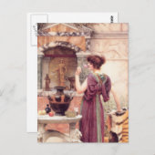 Klassische Kunst-Frau Postkarte (Vorne/Hinten)