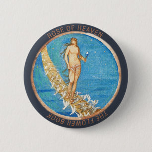 Klassische Kunst restauriert: Himmels-Vintage Button