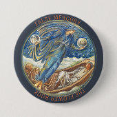Klassische Kunst restauriert Mercury Vintage Button (Vorderseite)