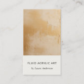 Klassische künstlerische Beige Gold Öl Anstrich Te Visitenkarte (Vorderseite)