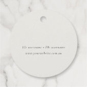 Klassische künstlerische Blue Gold Öl Paint Busine Geschenkanhänger (Rückseite)