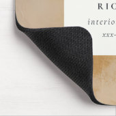 Klassische künstlerische Chic Beige Gold Öl Paint Mousepad (Ecke)