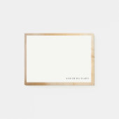 Klassische künstlerische Chic Beige Gold Ölfarbe F Post-it Klebezettel (Vorderseite)