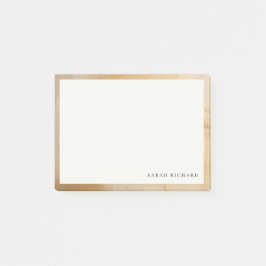 Klassische künstlerische Chic Beige Gold Ölfarbe F Post-it Klebezettel