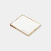 Klassische künstlerische Chic Beige Gold Ölfarbe F Post-it Klebezettel (angewinkelt)