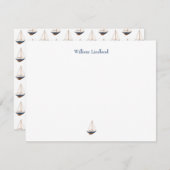 Klassische Küstenküste Personalisiert Mitteilungskarte (Vorne/Hinten)