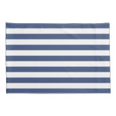 Klassische Küstenstreifen | Cobalt Blue Stripes Kissenbezug (Rückseite-Rechts)