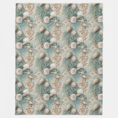 Klassische Küstenwarme und einladende Atmosphäre Fleecedecke (Vorderseite)