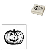 Klassische Lächelnde Jack-o'-Laterne Pumpkin Sketc Gummistempel (Stempel)
