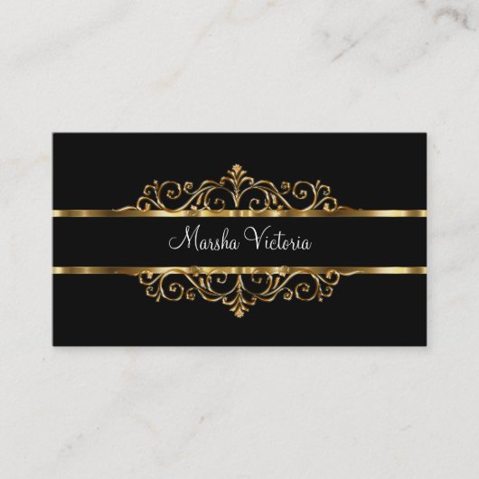 Klassische Ladys Monogram Business Cards Visitenkarte (Vorderseite)