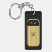 Klassische Ladys Monogram Luxus Akryllische Schlüs Schlüsselanhänger (Vorderseite links)