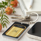 Klassische Ladys Monogram Luxus Akryllische Schlüs Schlüsselanhänger (Vorderseite rechts)