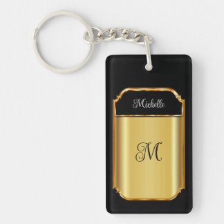 Klassische Ladys Monogram Luxus Akryllische Schlüs Schlüsselanhänger