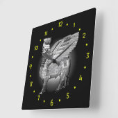 Klassische Lamassu-Acrylwand Quadratische Wanduhr (Winkel)