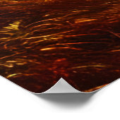 Klassische Landschaft schöne Farben goldener Herbs Poster (Ecke)