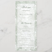 Klassische Landschaft-Toile-Hochzeit in Sage-Grün Programm (Vorderseite)