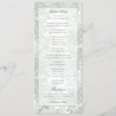 Klassische Landschaft-Toile-Hochzeit in Sage-Grün Programm (Rückseite)