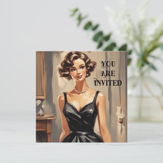 Klassische LBD-Karte: Perfekt für alle Feiern Einladung (Stehend Vorderseite)