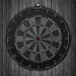 Klassische Leather Print Dartscheibe<br><div class="desc">Schwarz-Graues Leder texturierte Dartboard.</div>