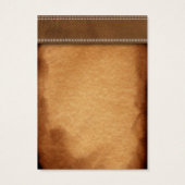 Klassische Leder- und Papiervorratsanzeigekarten (Rückseite)