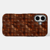 Klassische Ledertextur Case-Mate iPhone Hülle (Rückseite (Horizontal))