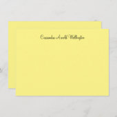 Klassische Lemon Personalisiert Flat Note Card Einladung (Vorne/Hinten)