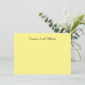 Klassische Lemon Personalisiert Flat Note Card Einladung (Stehend Vorderseite)