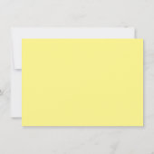 Klassische Lemon Personalisiert Flat Note Card Einladung (Rückseite)
