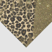 Klassische Leopard-DruckBrushstrokes auf Seidenpapier (Ausschnitt)