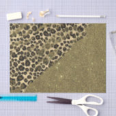 Klassische Leopard-DruckBrushstrokes auf Seidenpapier (Handwerk)