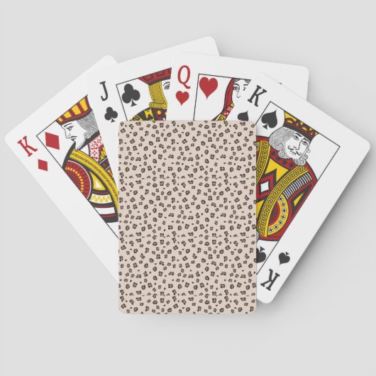 Klassische Leopard-Druckkarten Spielkarten (Rückseite)