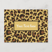Klassische Leopard-Katzen Postkarte (Vorderseite)