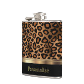 Klassische Leopardenschrift Flachmann (Links)