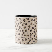Klassische Leopardrucke Zweifarbige Tasse (Mittel)