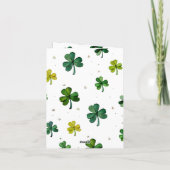 Klassische Leprechaun & Fairy St. Patrick's Day Ca Karte (Rückseite)