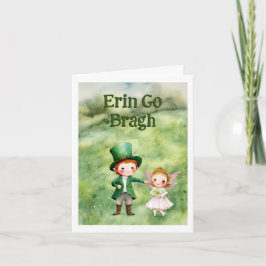 Klassische Leprechaun & Fairy St. Patrick's Day Ca Karte