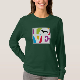 Klassische Liebe-Dackel in der Farbe T-Shirt