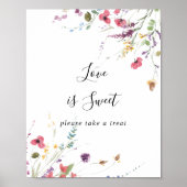 Klassische Liebe der wilden Flora ist ein süßes Ze Poster (Vorne)