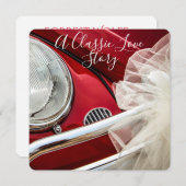 Klassische Liebe Einladung (Vorne/Hinten)