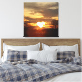 Klassische Liebe ist Forever Sunset Memorial Leinwanddruck (Insitu (Schlafzimmer))