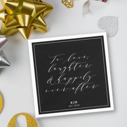 Klassische Liebe Lachen Zitat Hochzeitszeitung Nap Serviette