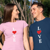 Klassische LIEBE Motif mit moderner Drehung T-Shirt